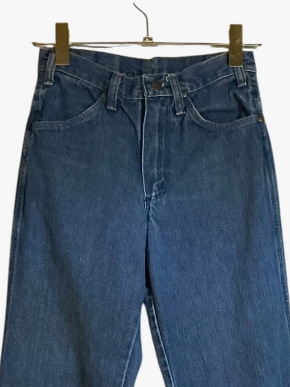 Vintage Wrangler Blue High-Rise Wide Leg Jeans - Picture 5 of 9